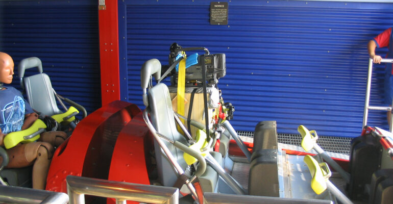 Camera and test dummy on Millennium Force