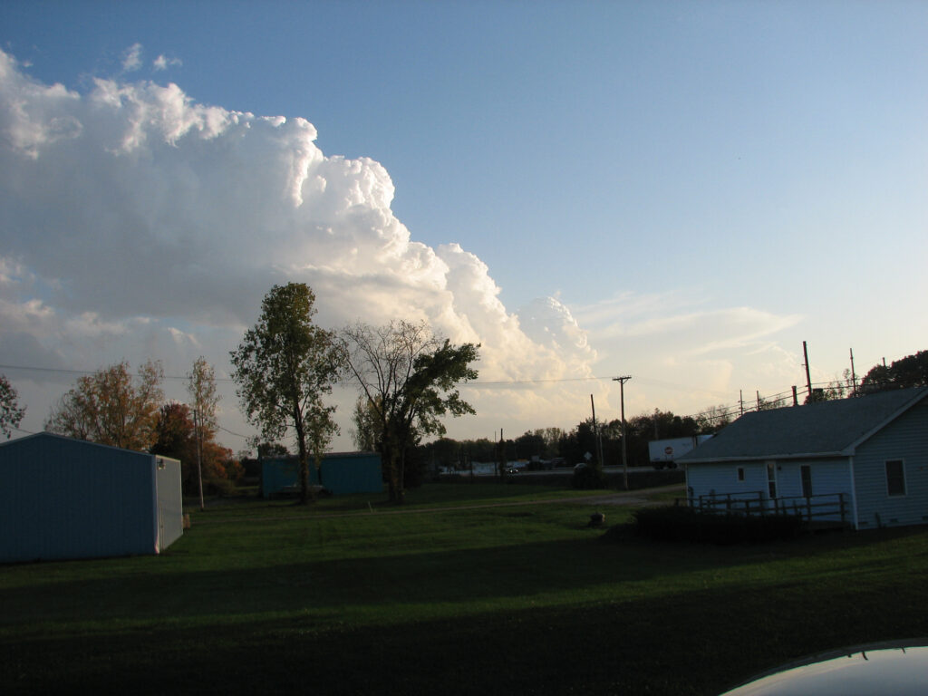 Dryline storm in Indiana
