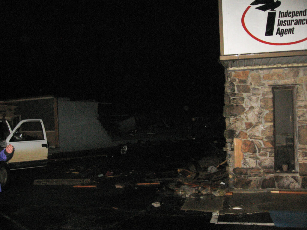 Tornado Damage in Highland, Arkansas on February 5, 2008