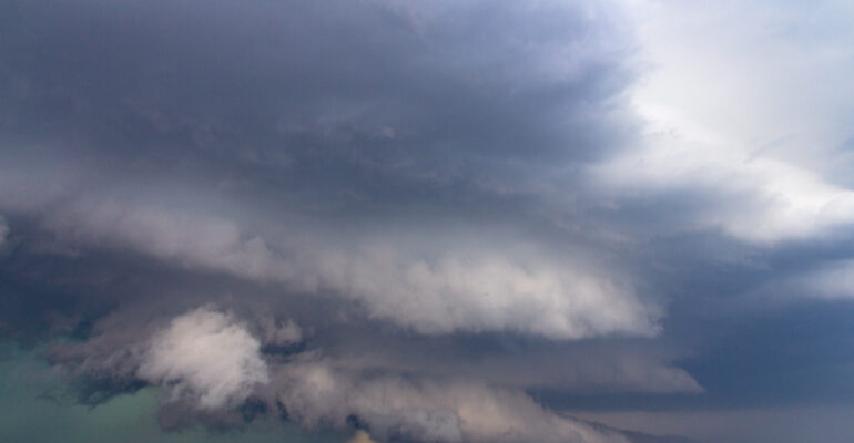 Storm along the Red River on May 7, 2014