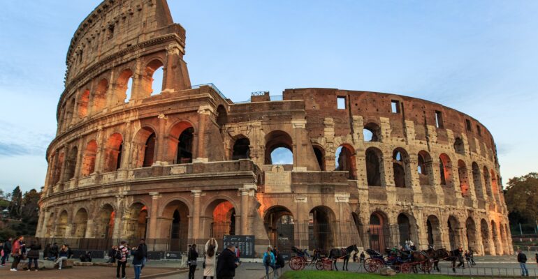 The Colosseum in Rome, Italy