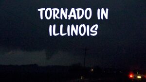 Tornado near Cambridge, Illinis on March 28, 2020