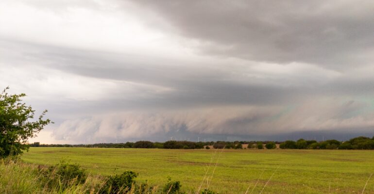 Shelf Cloud near Brownwood, Texas