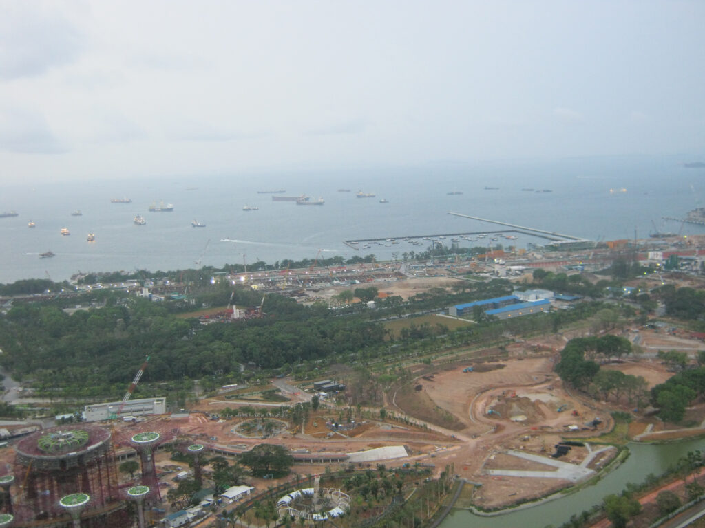 Atop the Marina Bay Sands hotel