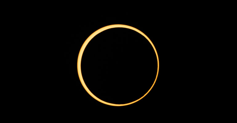 Annular Solar Eclipse on October 14, 2023 from Boerne, TX